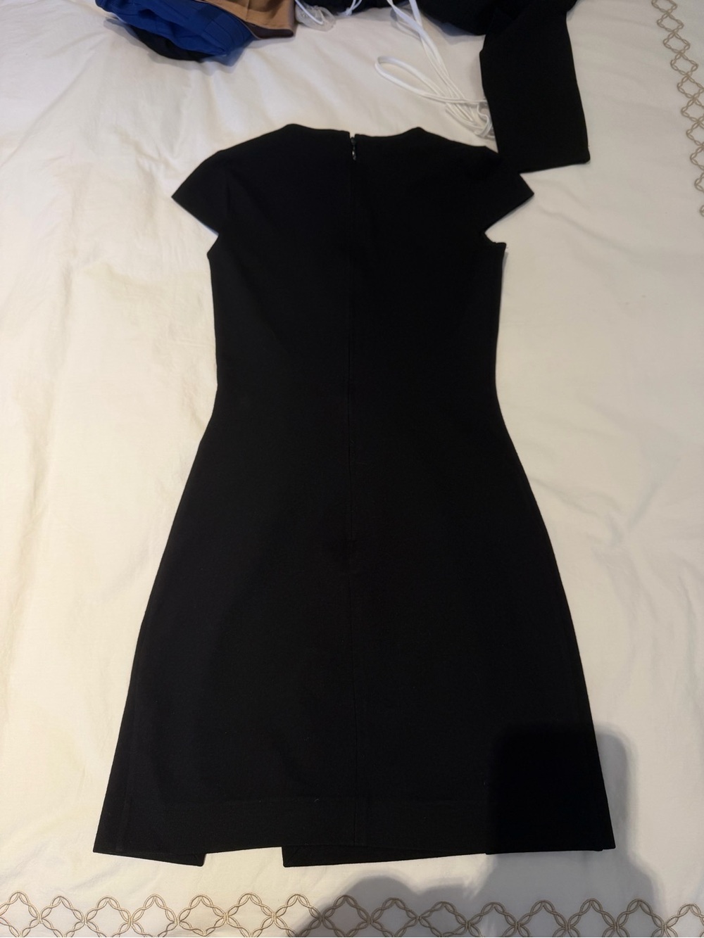 DSQUARED2 Black Cap-Sleeve Mini Dress